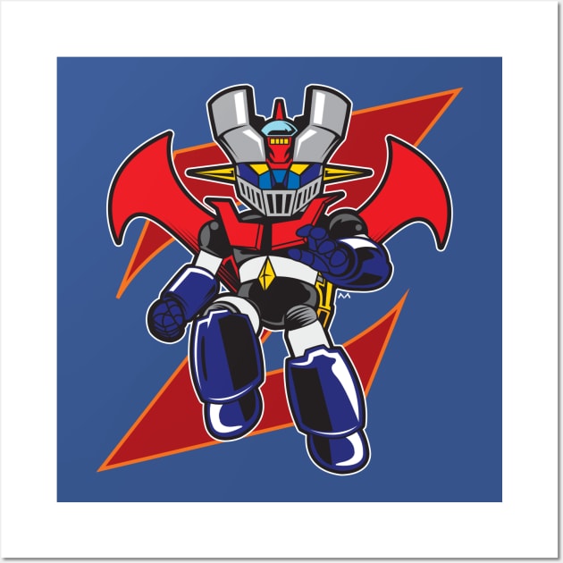 Mazinger Z Retro 2 Wall Art by MatamorosGraphicDesign